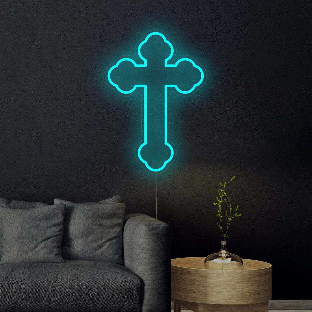 "Crucifijo, Cruz De Jesús" Letreros Neon