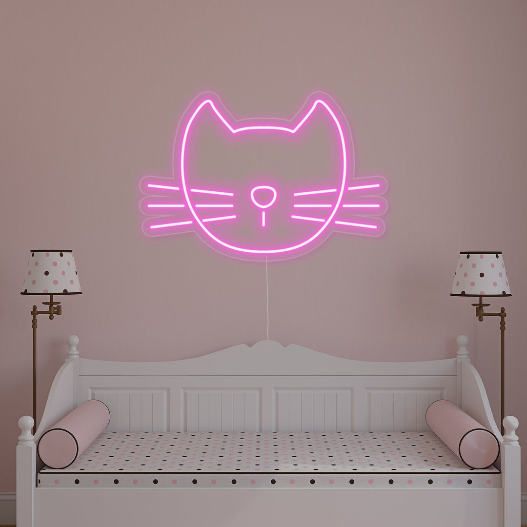 "Lindo gato rosa" Letreros Neon