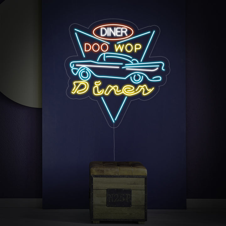 "Car Diner Drive Through" Letreros Neon