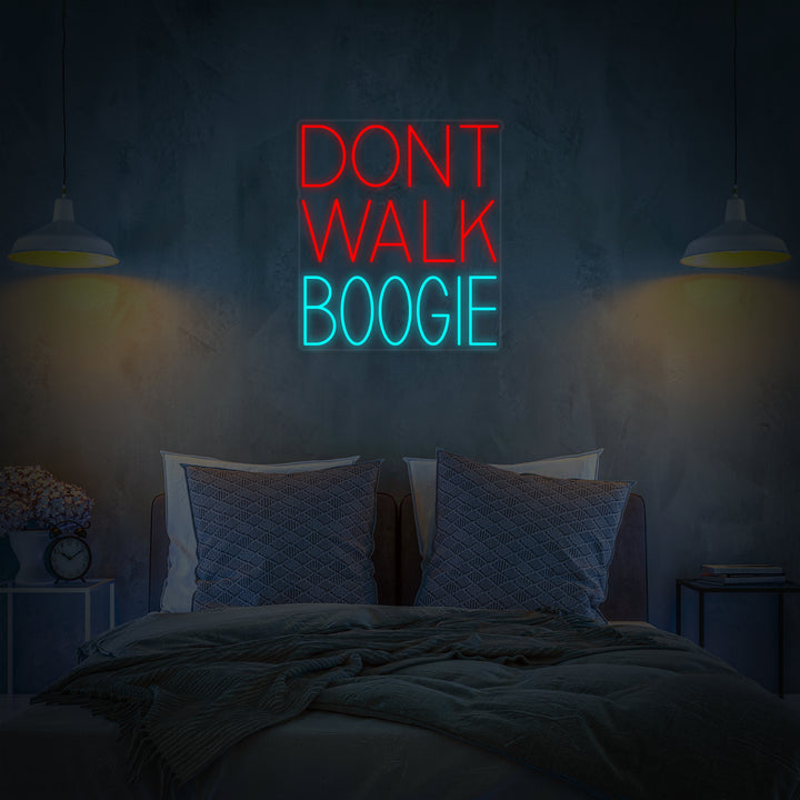 "Dont Walk Boogie Música En Vinilo" Letreros Neon