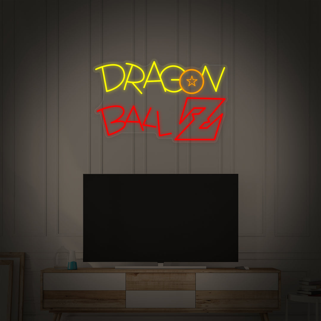 "Logotipo De Dragon Ball Z Anime" Letreros Neon