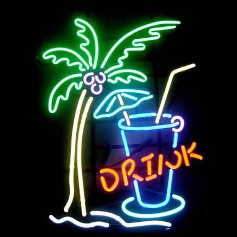 "Drink, Cerveza" Letreros Neon