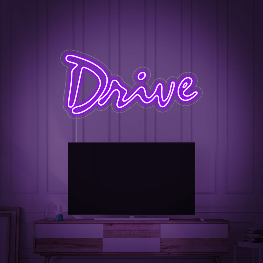 "Drive, Televisión" Letreros Neon