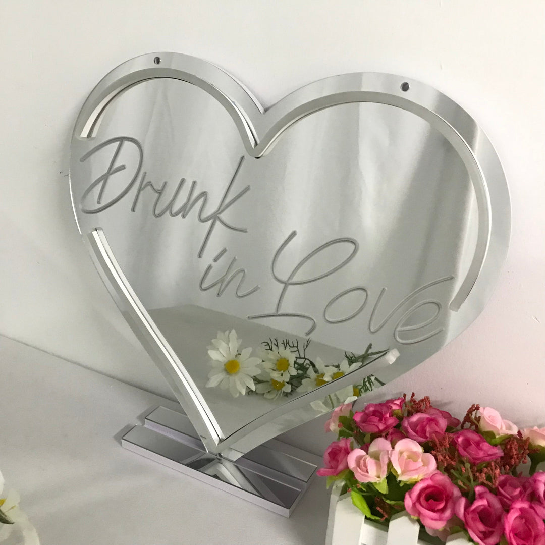 "Drunk In Love, Cambio De Color Soñador" Espejo con Letreros Neon