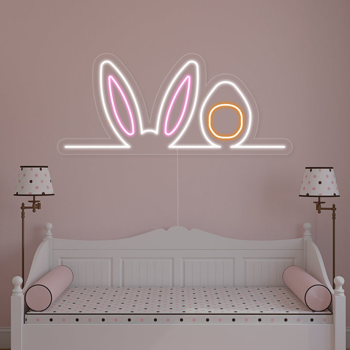 "Orejas De Conejo De Pascua" Letreros Neon