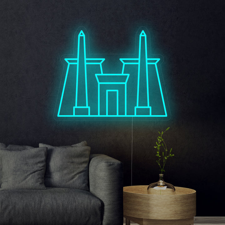 "Templo De Karnak En Egipto" Letreros Neon