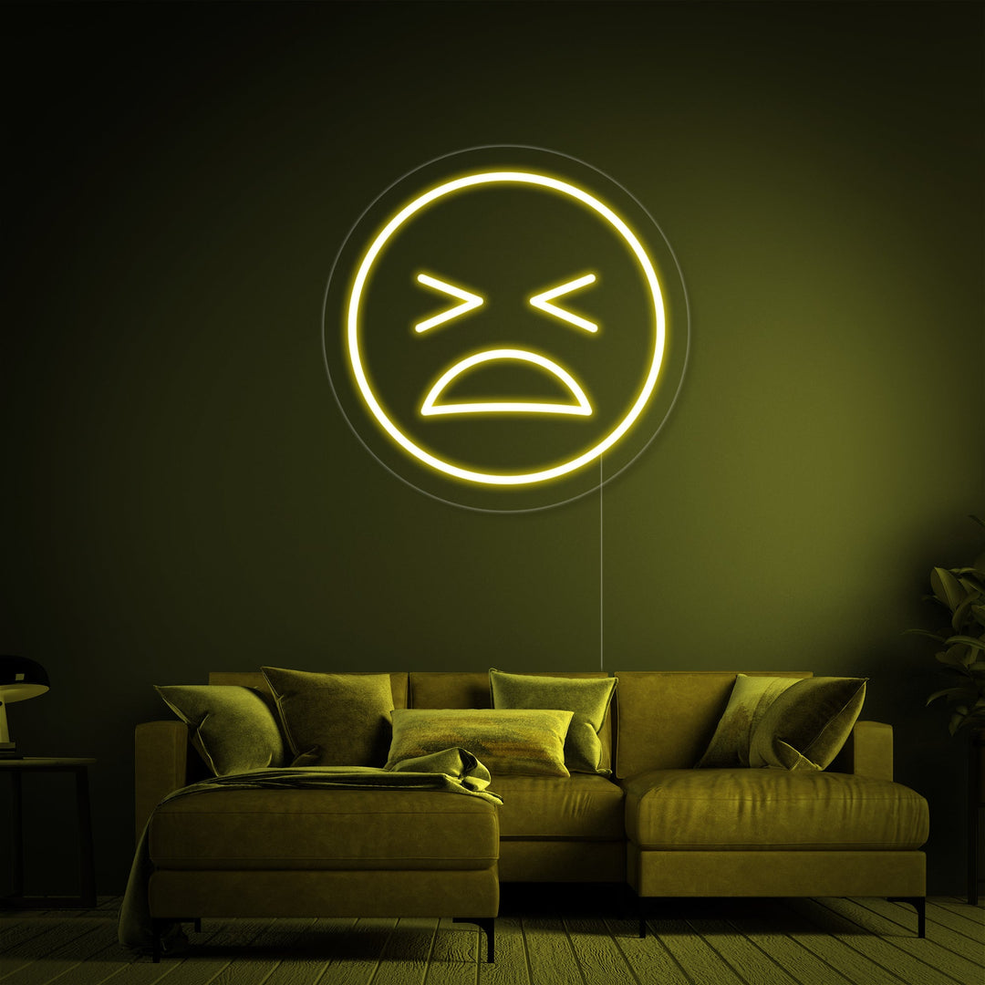 "Emoji Confundido" Letreros Neon