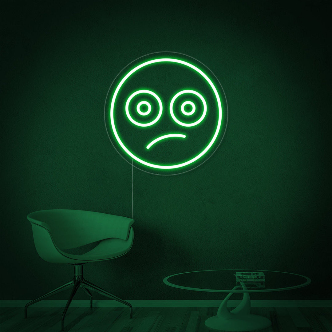 "Emoji Sudor Mareado" Letreros Neon