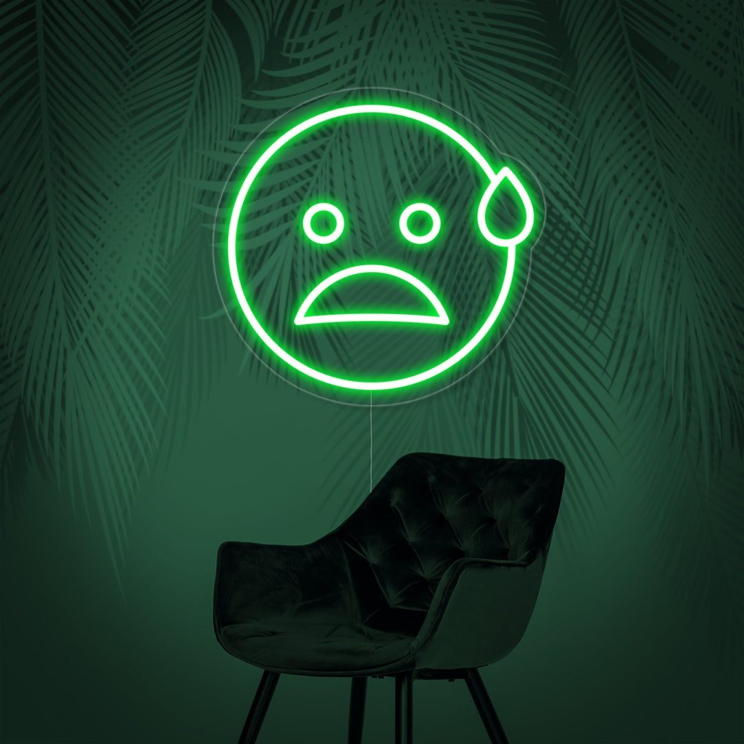 "Emoji Soñoliento" Letreros Neon