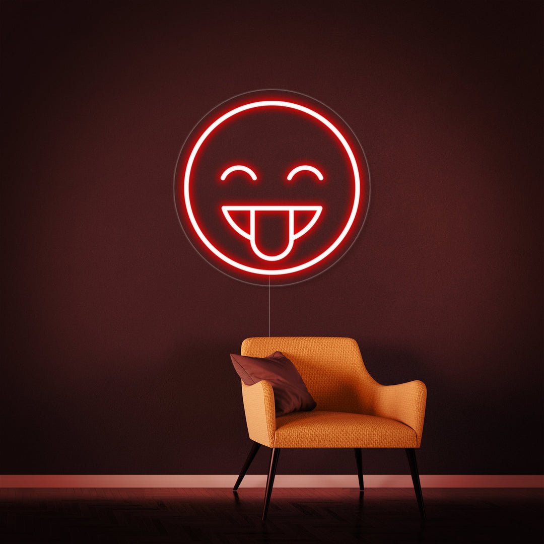 "Emoji Sonriendo" Letreros Neon