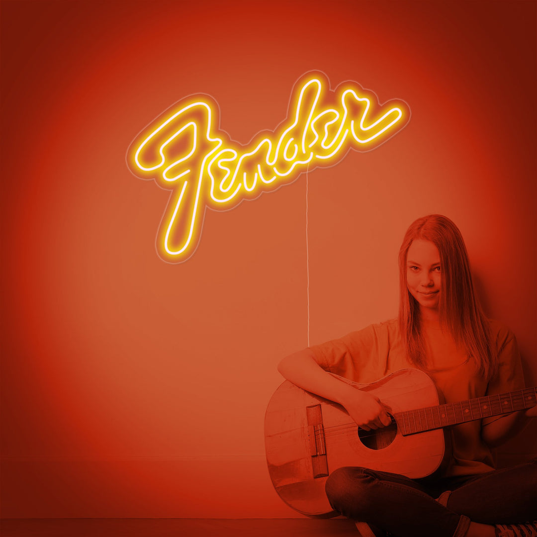 "Fender" Letreros Neon