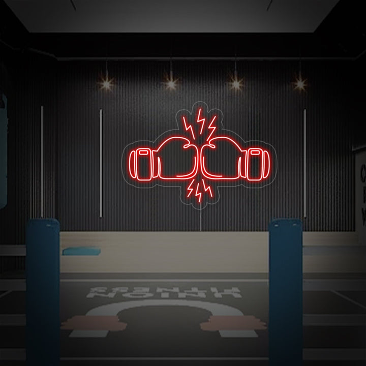 "Lucha Boxeo" Letreros Neon
