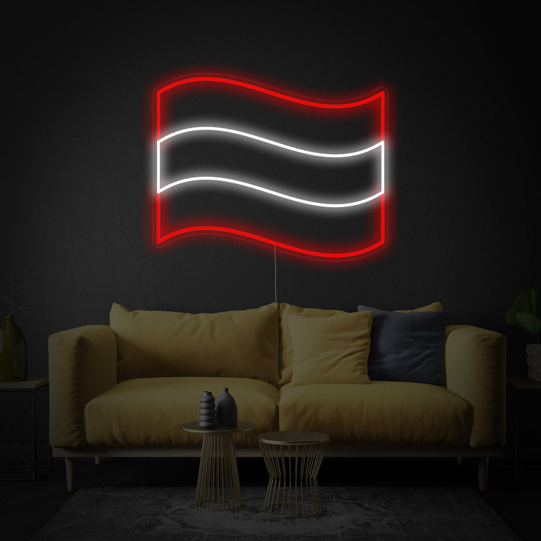 "Bandera De Austria" Letreros Neon