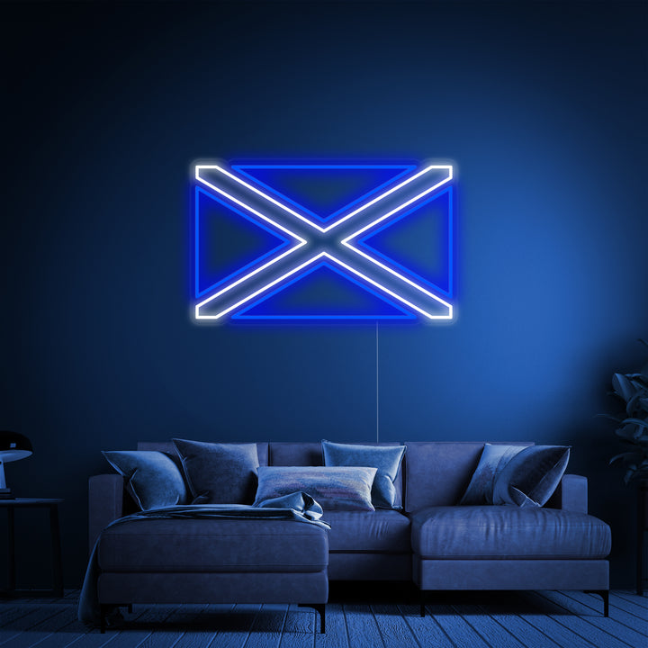 "Bandera De Escocia" Letreros Neon