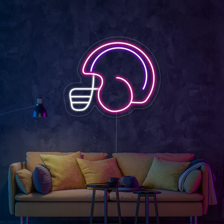 "Jugador De Fútbol Casco" Letreros Neon