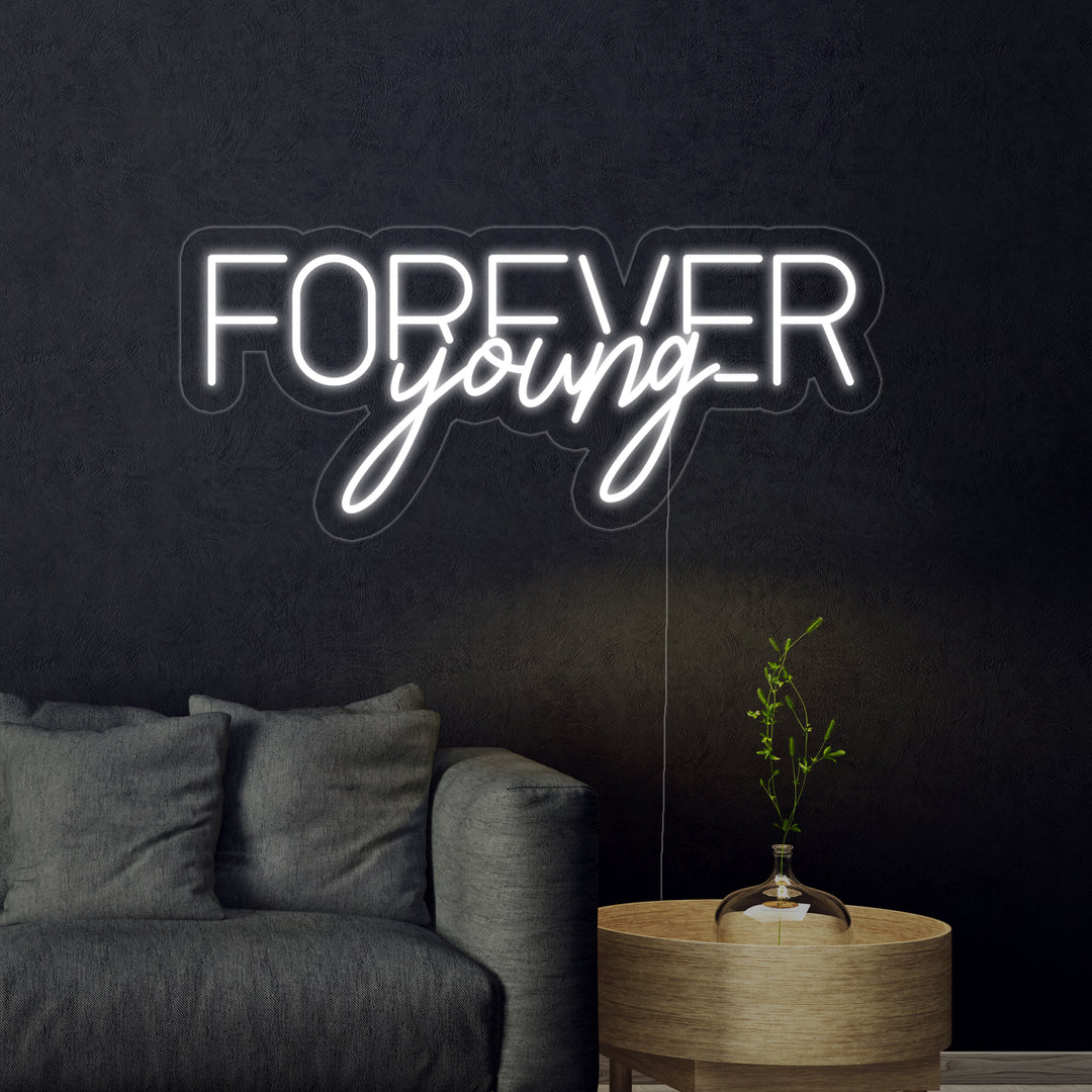 "Forever Young" Letreros Neon
