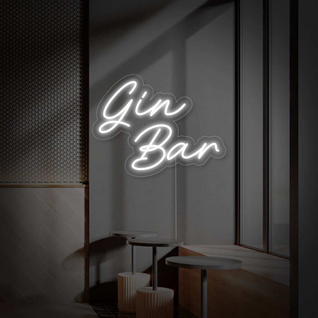 "Gin Bar" Letreros Neon