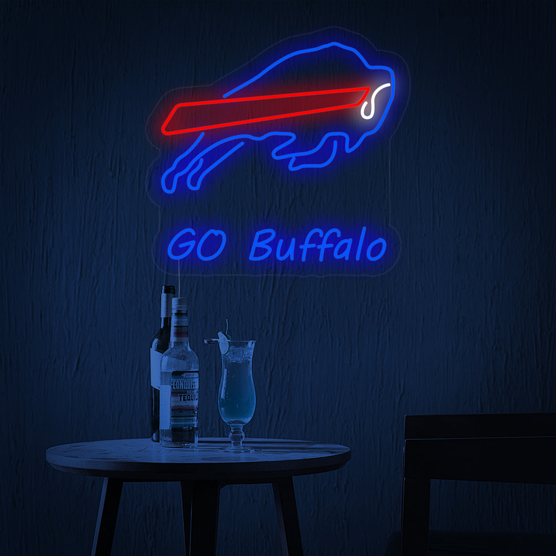 "Go Buffalo, Toro" Letreros Neon