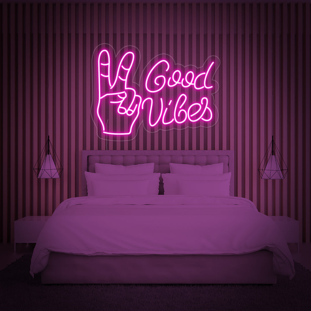 "Good Vibes With Yes" Letreros Neon