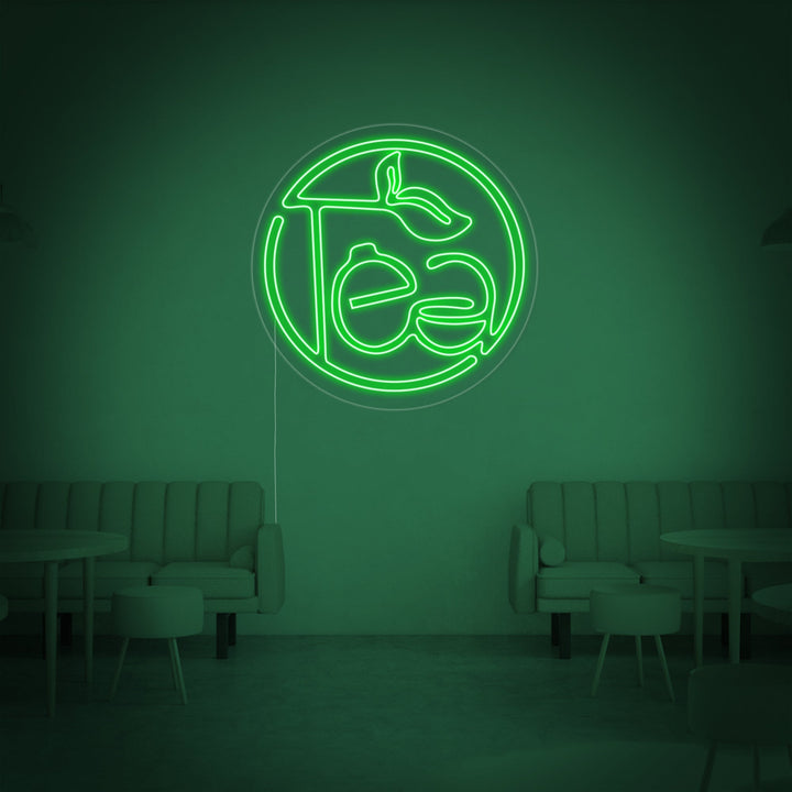 "Té verde, Tea" Letreros Neon
