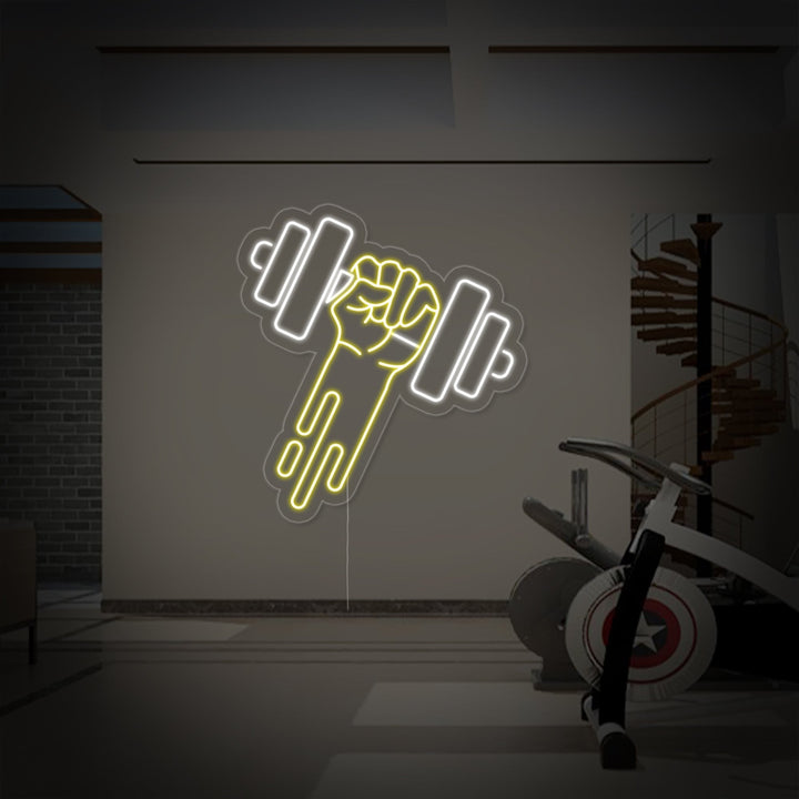 "Pesas De Gimnasio" Letreros Neon