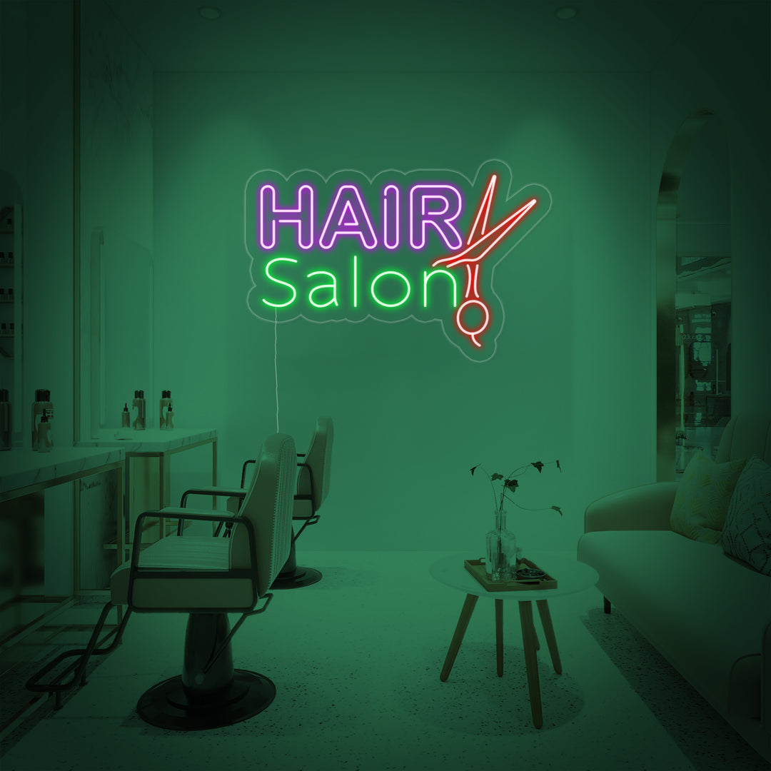 "Hair Salon" Letreros Neon