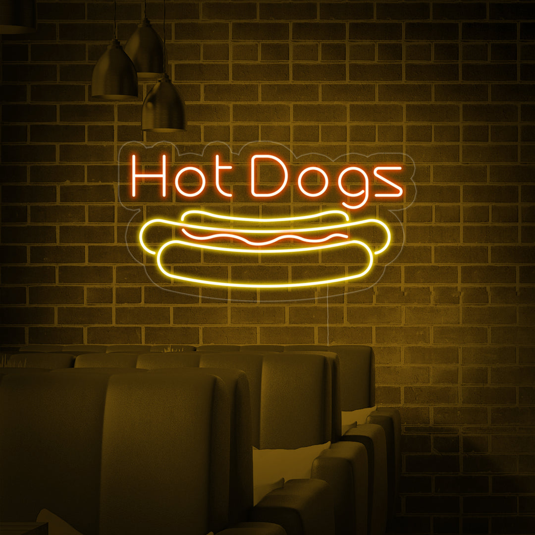 "Hot Dogs" Letreros Neon