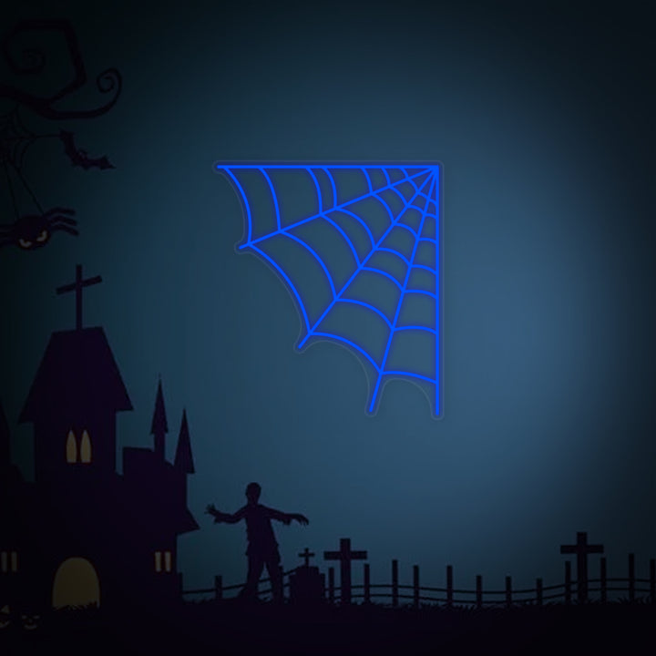 "Telaraña De Halloween" Letreros Neon