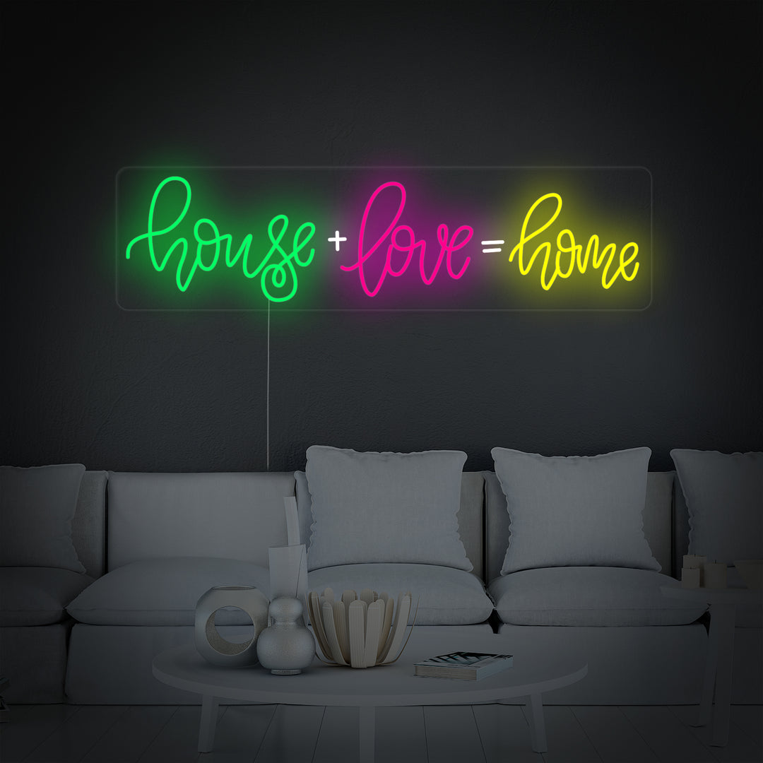 "House Love Home" Letreros Neon
