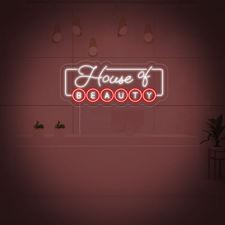 "House of Beauty" Letreros Neon