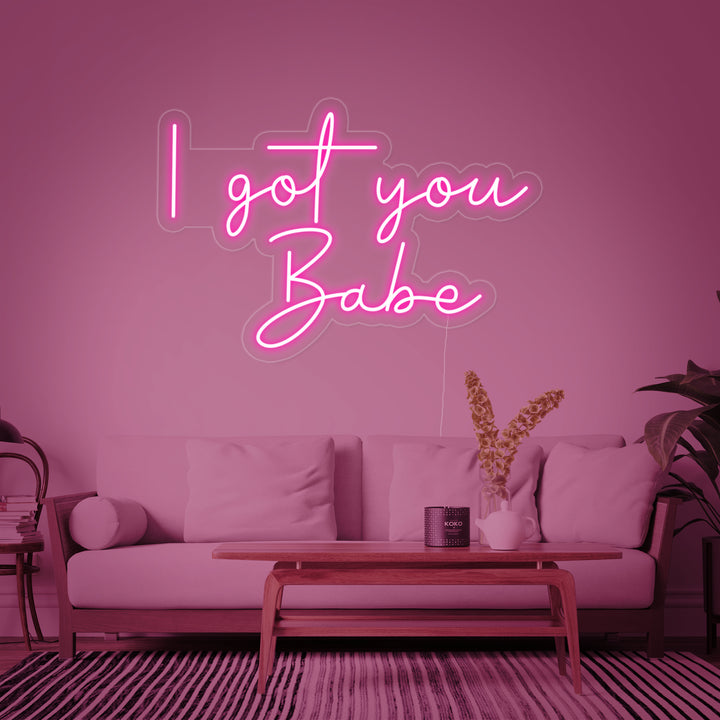 "I Got You Babe" Letreros Neon