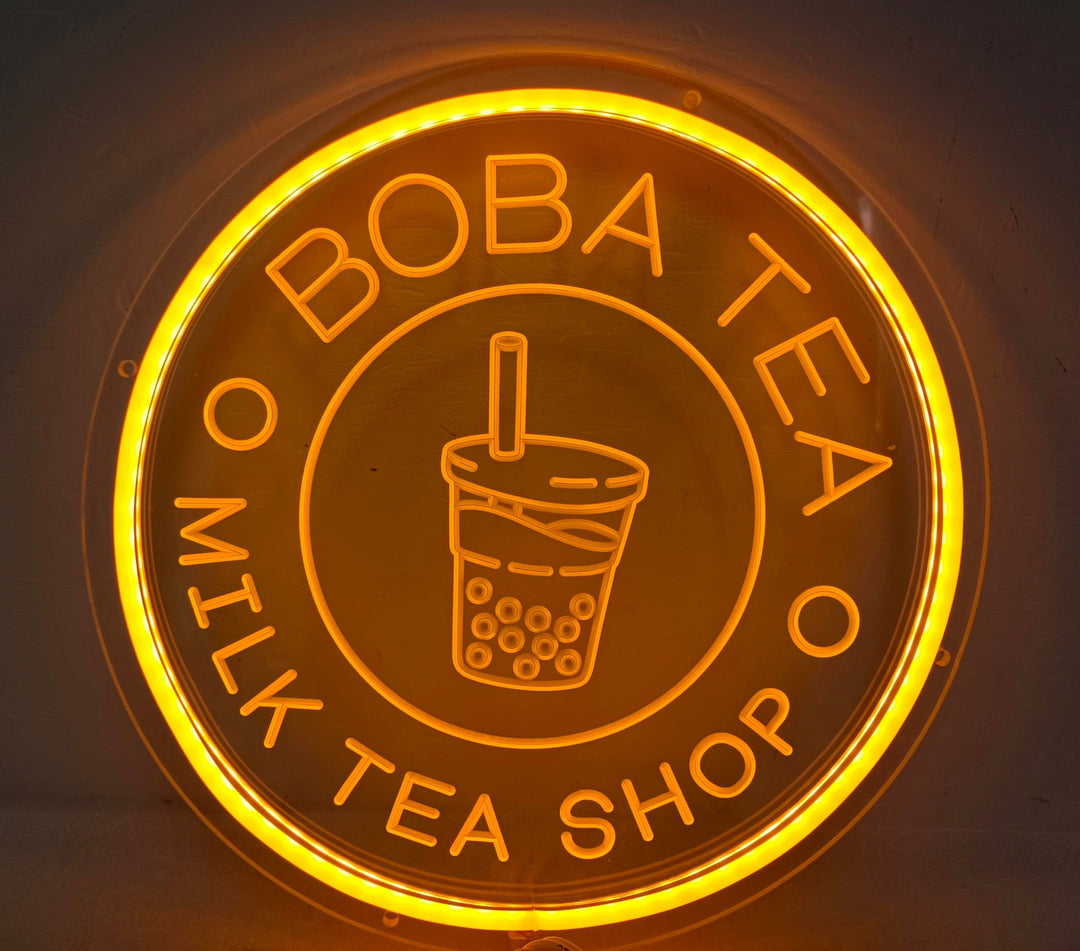 "Boba Tea, Milk Tea Shop" Letreros Neon (Inventario: 1 unidades)