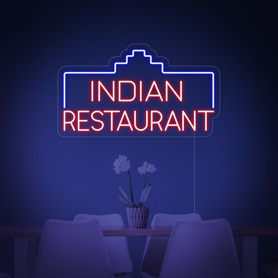 "INDIAN RESTAURANT" Letreros Neon