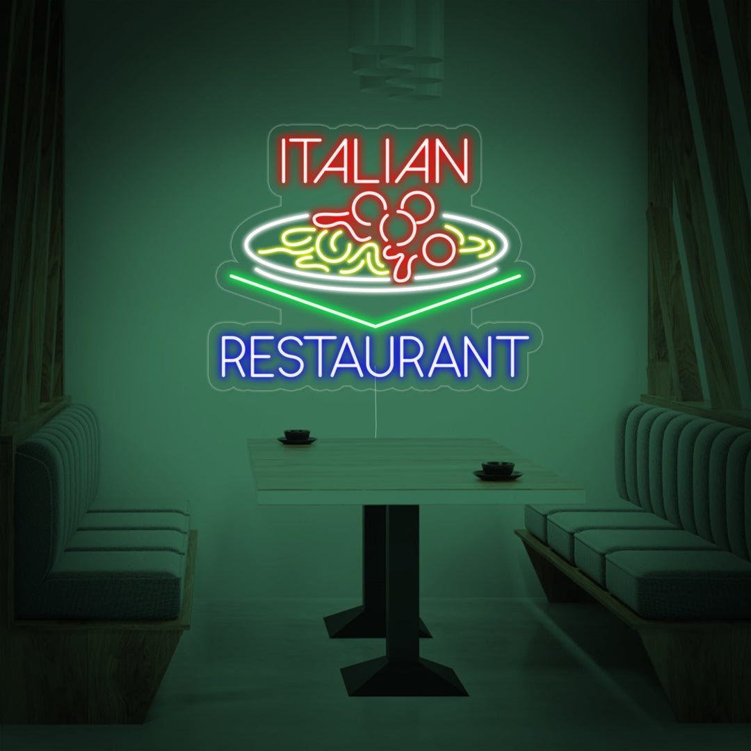 "ITALIAN RESTAURANT" Letreros Neon