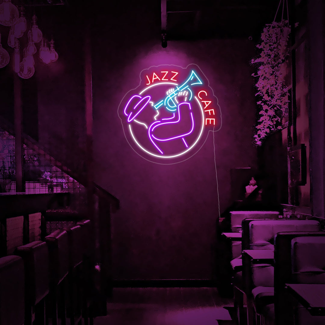 "Jazz Cafe" Letreros Neon