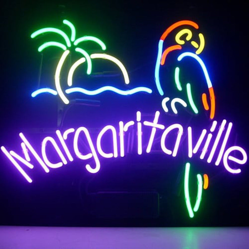 "Jimmy Buffett Margaritaville Paraíso Loro Cerveza" Letreros Neon