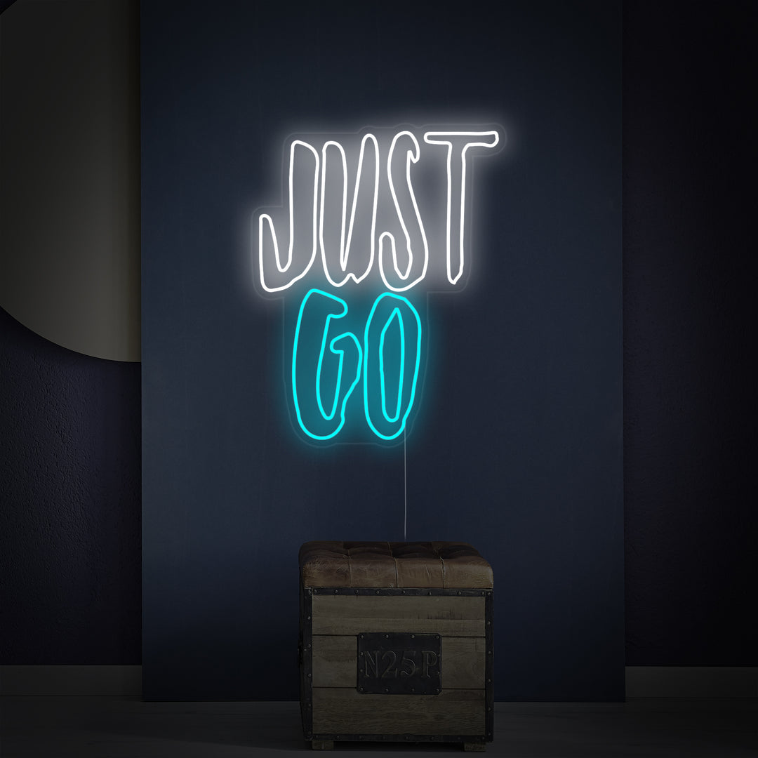"Just Go" Letreros Neon