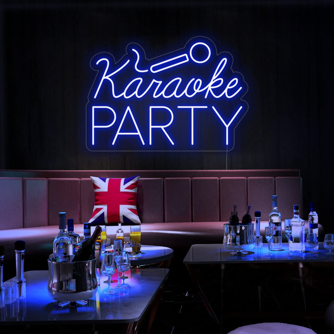 "Karaoke Party" Letreros Neon