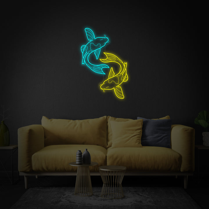 "Pez Koi" Letreros Neon