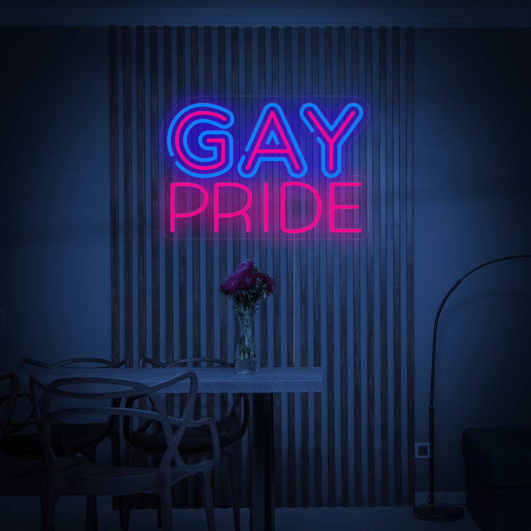 "Bandera Arcoíris Orgullo Lgbt Única, Gay Pride" Letreros Neon