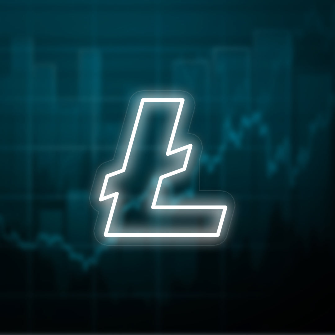 "Criptomoneda Litecoin (LTC)" Letreros Neon