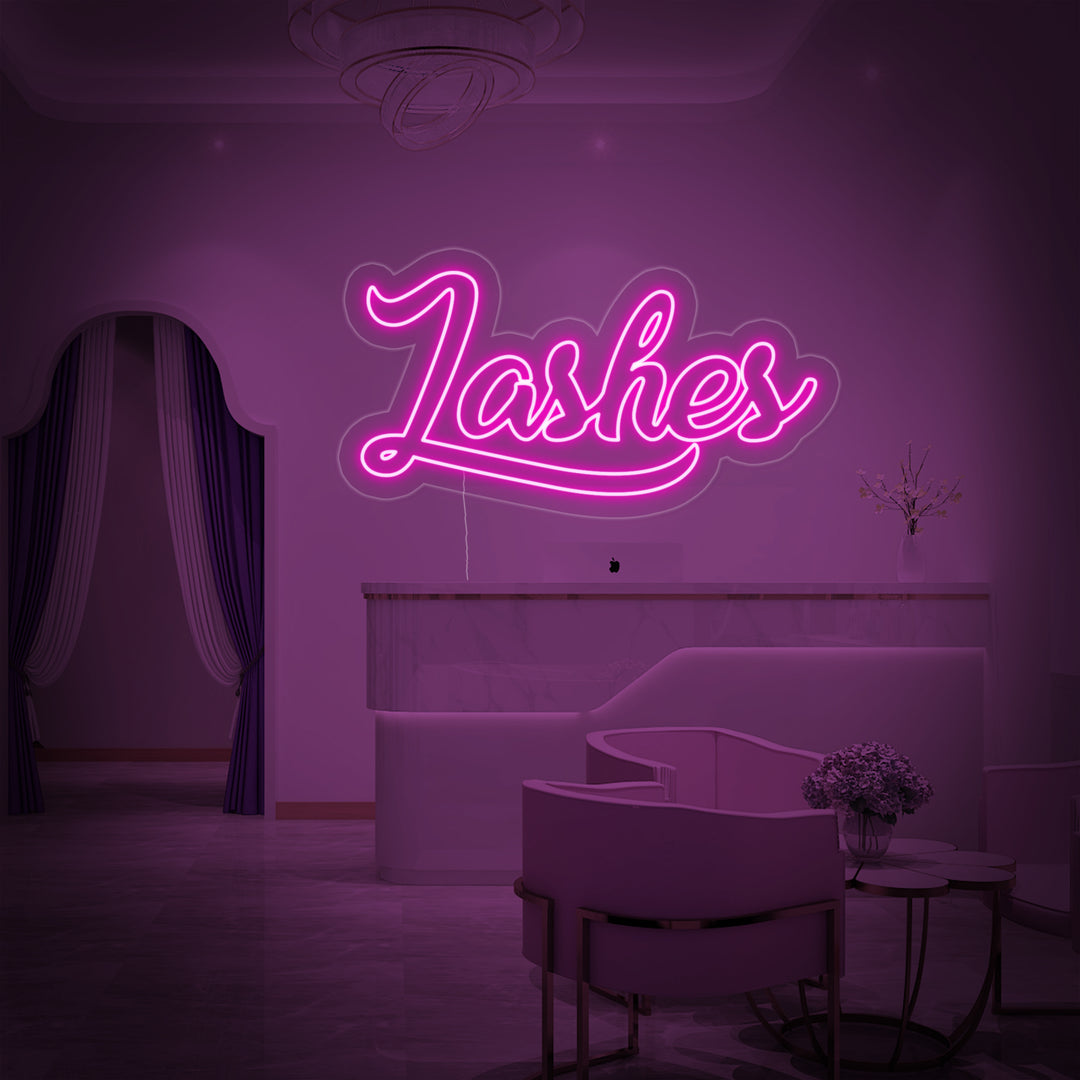 "Lashes" Letreros Neon