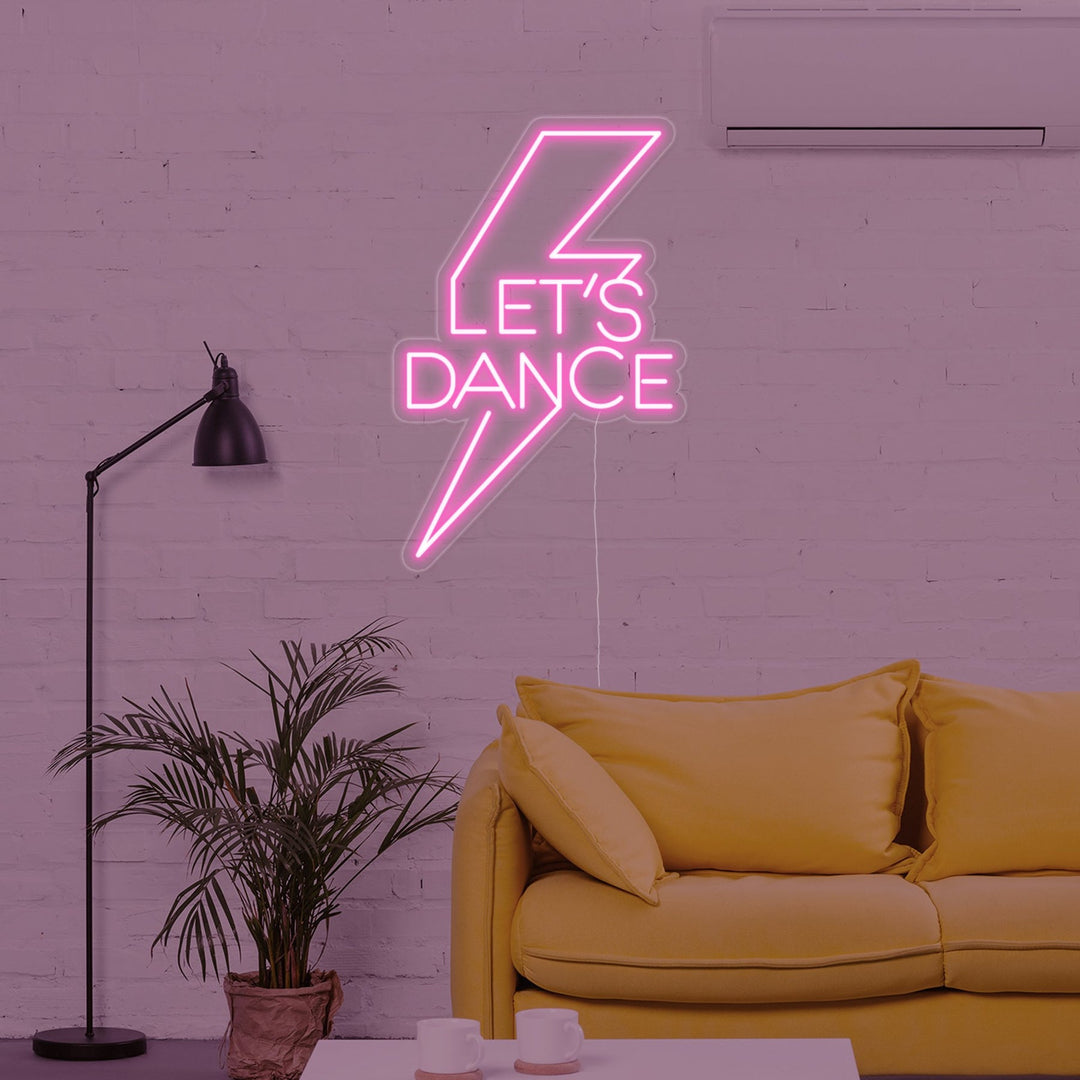 "Lets Dance" Letreros Neon (Inventario: 3 unidades)