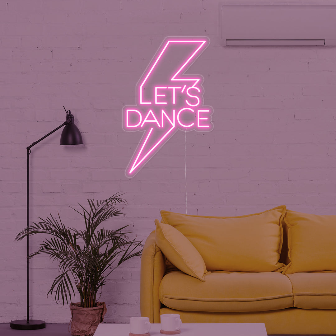 "Lets Dance" Letreros Neon