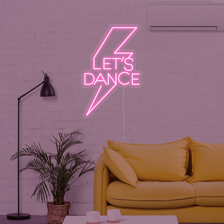 "Lets Dance" Letreros Neon