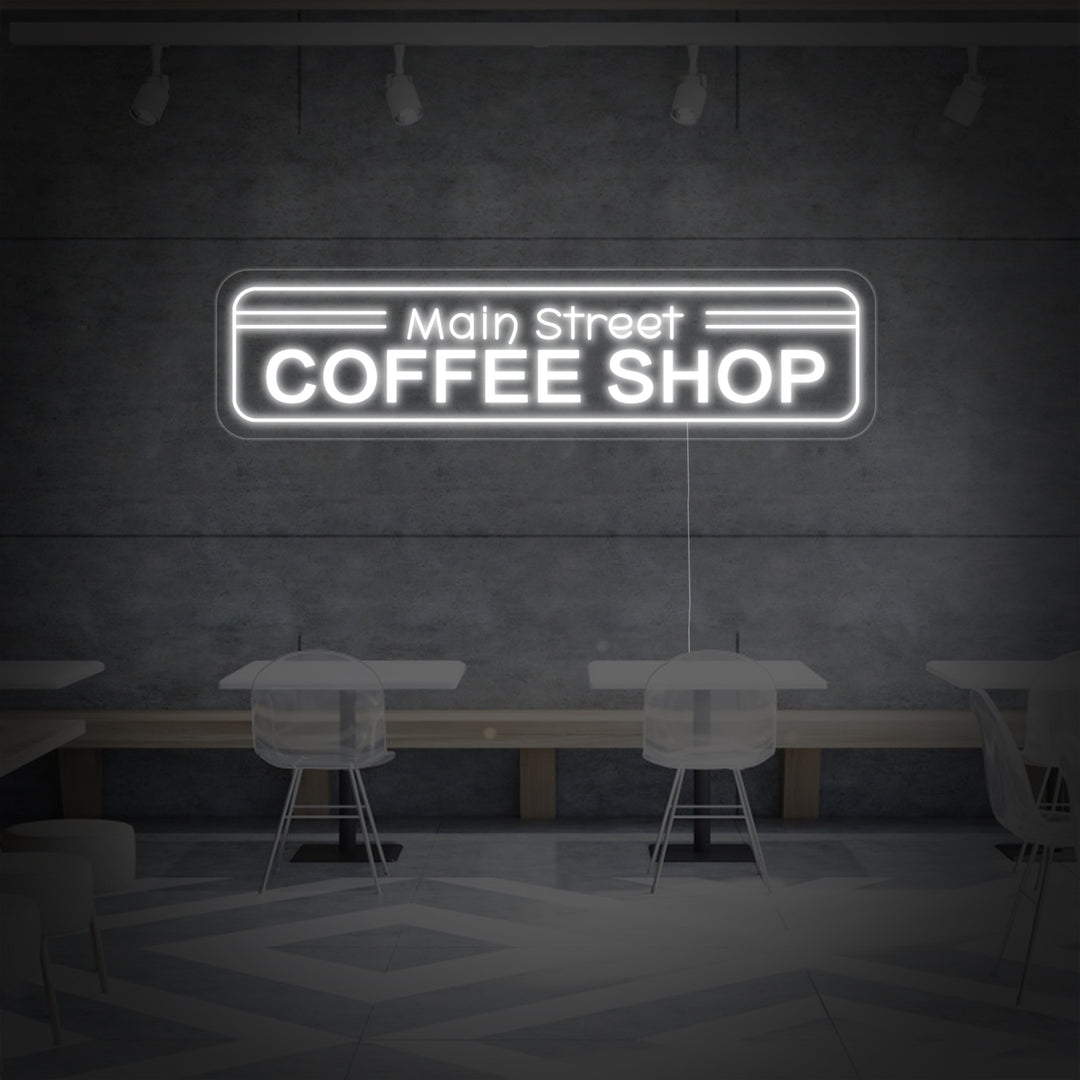 "Main Street Coffee Shop" Letreros Neon