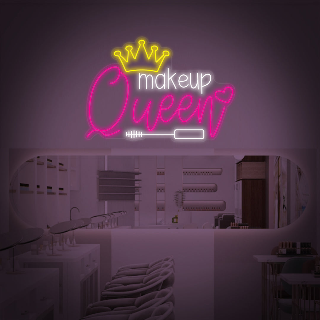 "Makeup Queen" Letreros Neon