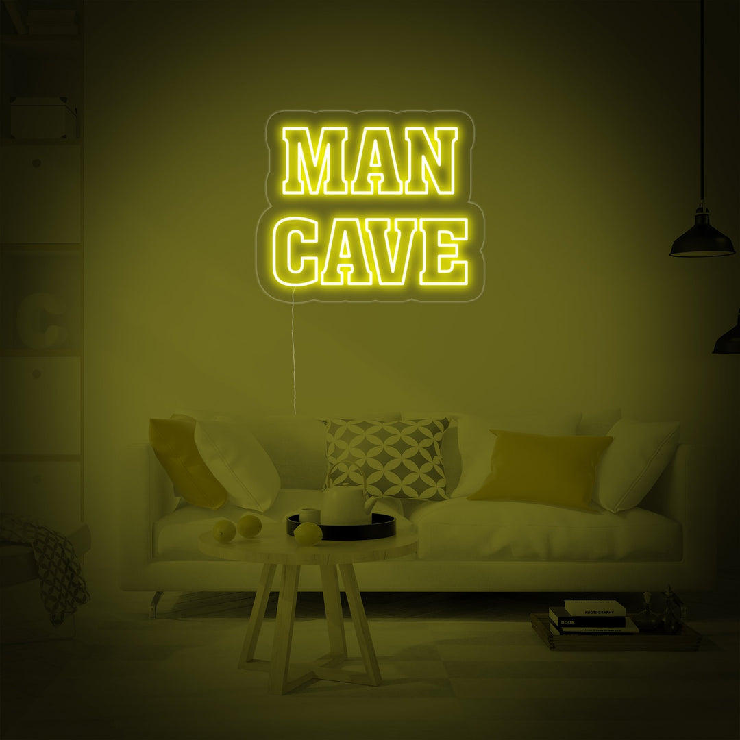 "Man Cave, Decoración Para Jugadores" Letreros Neon