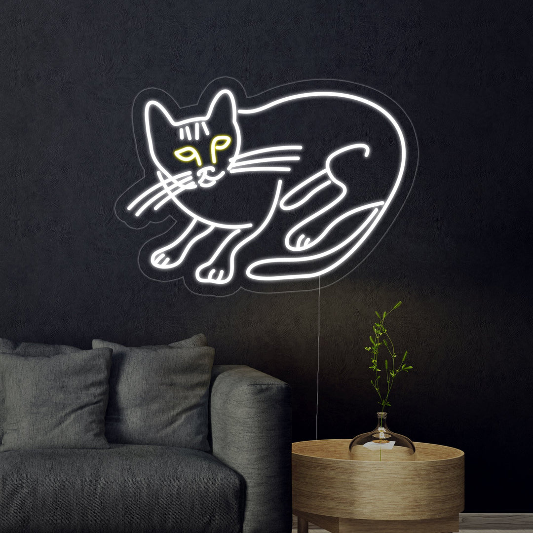 "Gato, Gatos Domésticos, Felinos, Animal" Letreros Neon