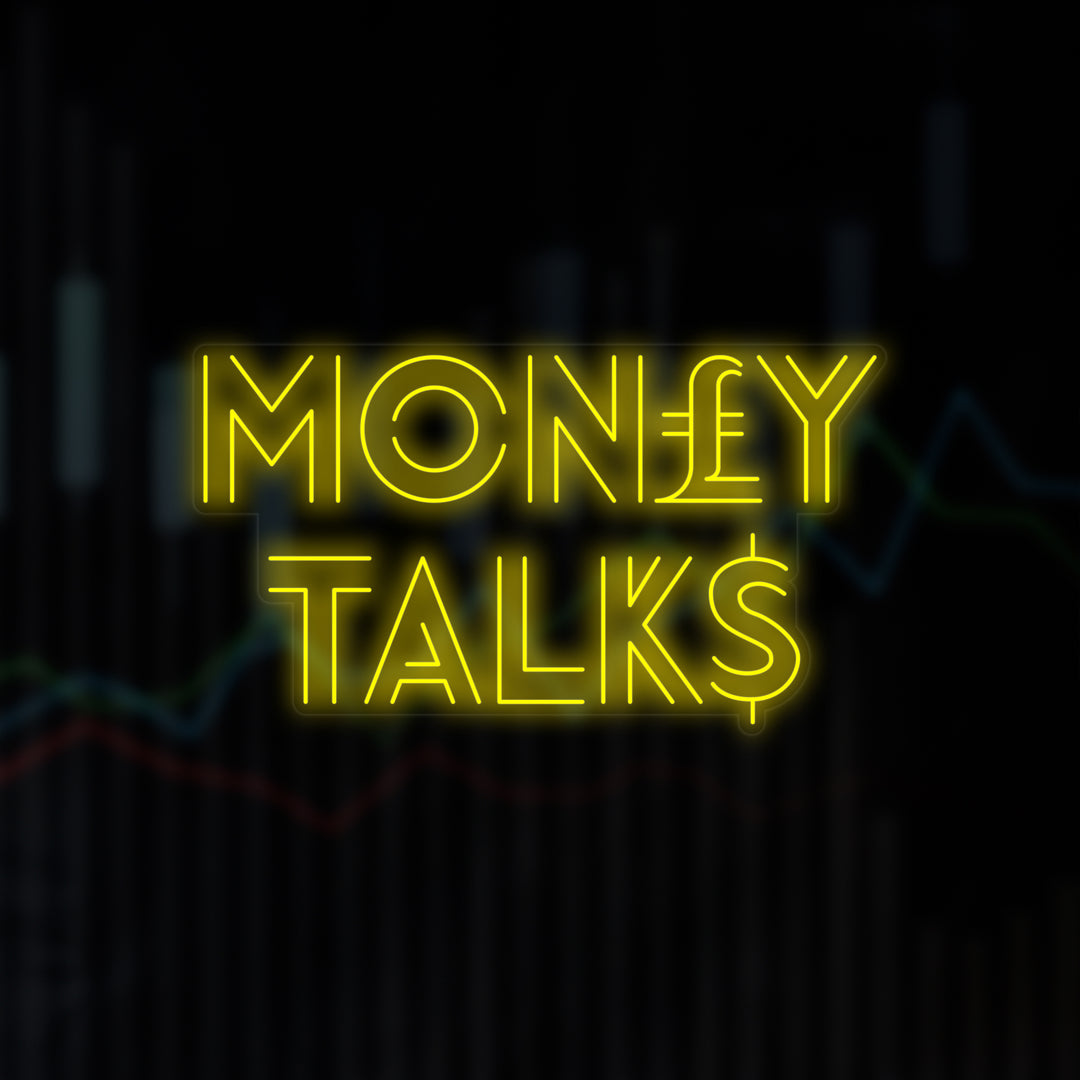 "Money Talks" Letreros Neon